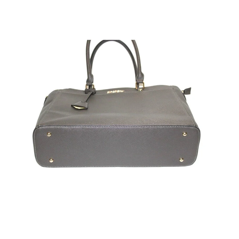 Baimay Laptop Bag for Women 15.6 Inch Laptop Work Tote Bag Briefcase Brown Gold